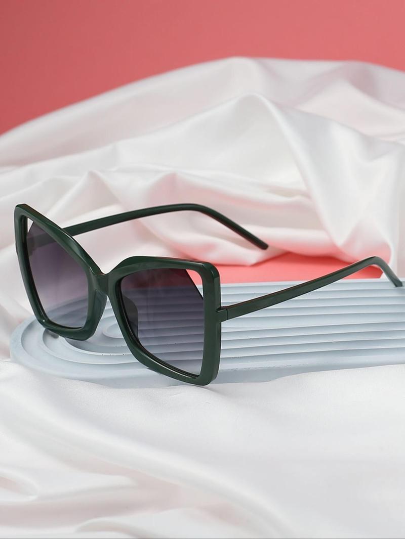 Product Introduction of Unisex Fashionable Cat Eye Frame Sunglasses, Trendy Casual Hollow Out Design Sunglasses for Everyday Use, Fashion Accessories for Outdoor Activities 1