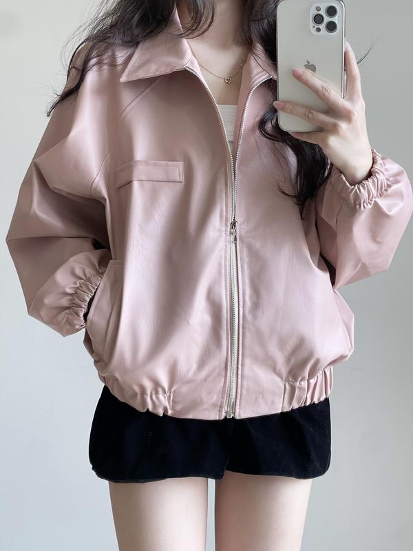 Áo Khoác Da Form Dáng Rộng Boxy 1 Lớp Miho House | BigBuy360 - bigbuy360.vn