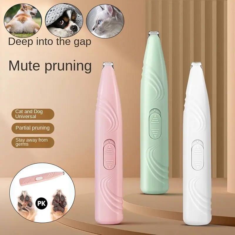 Pet Hair Razor Dog Cat Foot Hair Shaver Pet Paw Hair Nail Clipper Electric Pet Clippers Pet Grooming