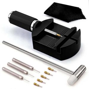 Kit Profesional de Herramientas para Eliminar Pines de Eslabones y Cadena de Reloj, Herramienta de Reparación para Ajuste de Correa, Tamaño de Pulsera de Reloj y Herramienta de Reparación de Relojes