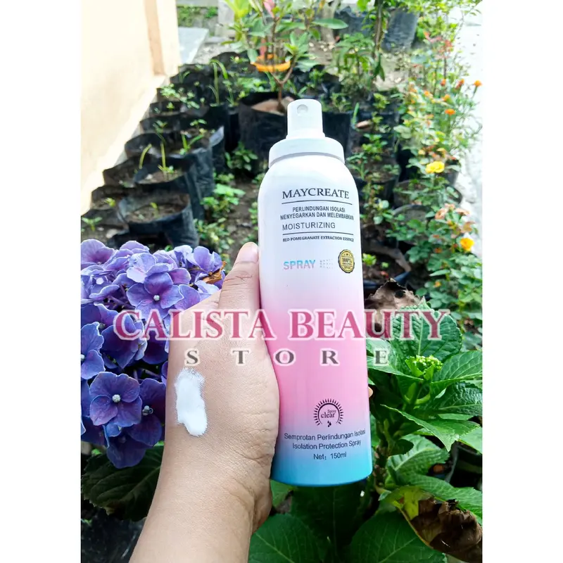 [READY BPOM&CHINA] MAYCREATE MOISTURIZING SPRAY ORIGINAL 100% /maycreate moist whitening / May create whitening / maycreate spray / mycreate whitening / may create whitening spray / lotion tone up / lifusha mqy create whitening spray / pemutih instan 3
