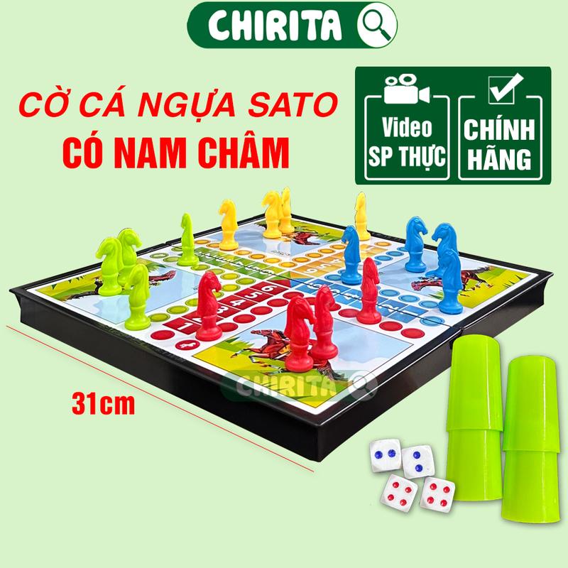 Cờ Cá Ngựa Nam Châm Sato Đồ Chơi Chirita