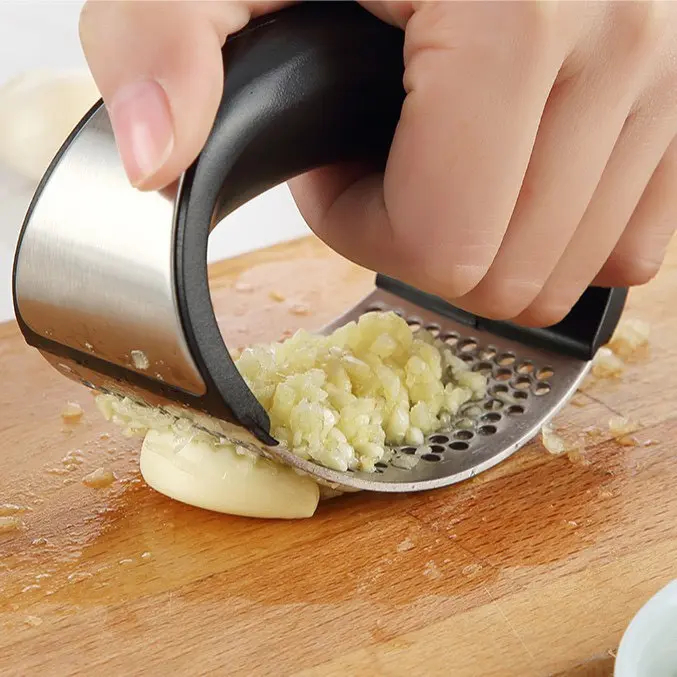 Dụng Cụ Dập Tỏi Nghiền Tỏi INOX Thép Không Gỉ Nhanh Gọn Nhẹ - Cầm Tay Tiện Dụng – Phụ Kiện Ép Tỏi INOX Cầm Tay Tiện Dụng Cho Gia Đình