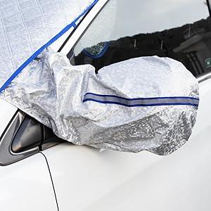 Product Introduction of Windscreen Cover Car Windshield Cover for Winter Foldable with 5 Magnet Heat Protection Windscreen Cover with Two Mirror Covers against Snow ICE Dust Frost UV Protection 41 x 57 in/105 * 145CM 5