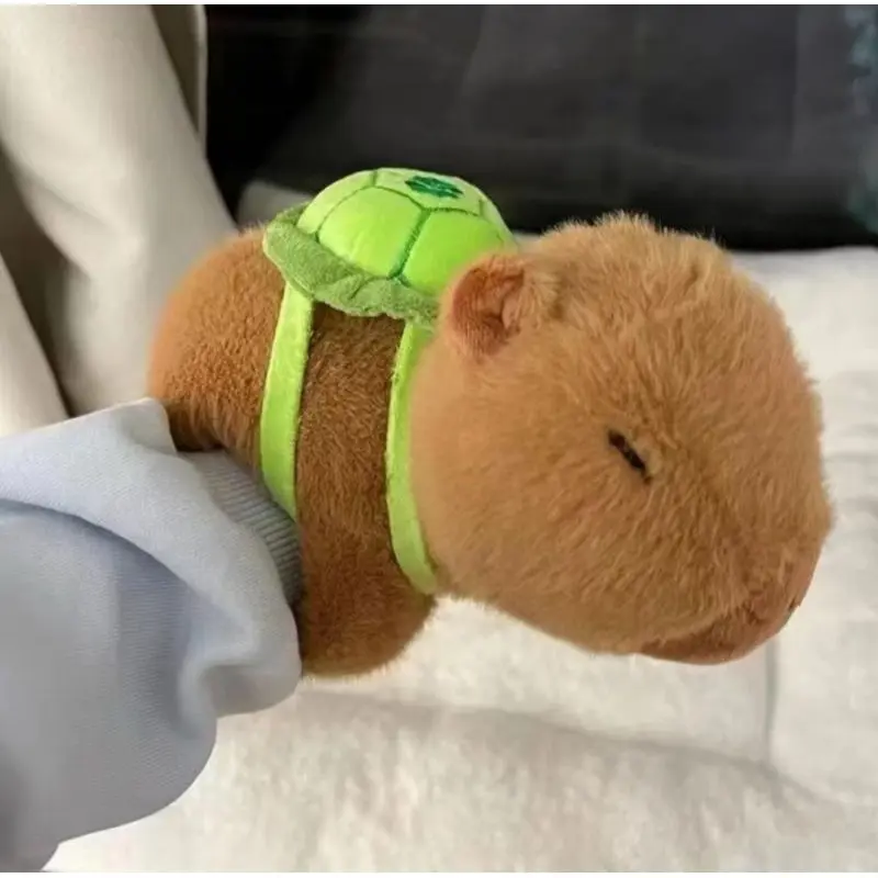 Boneka Capybarra Plush Gelang Tangan Ukuran -+18cm Capybara Maxwel clingy Kawaii Nemplok Anak Kado Asli Dolls Toys 4