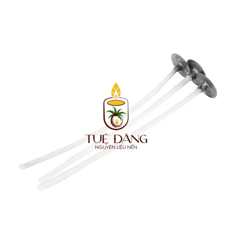 100gram bấc nến cotton không chì kẹp sẵn 2.1cm,2.5cm, 4cm 6cm, 8cm,10cm,15 cm - Tuệ Đăng