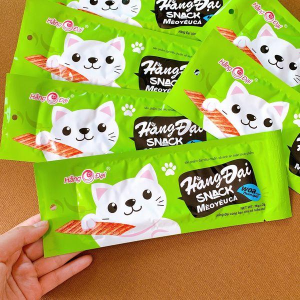 Tùy chọn 10-30 gói snack mèo yêu cá thơm ngon dai dai cay cay đầy lôi cuốn đồ ăn vặt ngon rẻ