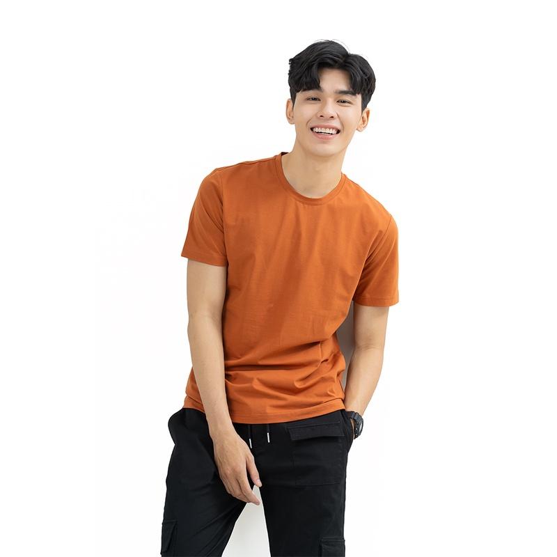 Áo Thun Nam trơn Cổ Tròn Cao Cấp phông Tay Ngắn, chất cotton bề mặt vải mềm DiHu store 3