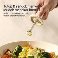Gambar Tempat Bumbu Kaca 280 ml | Spices Jar Kaca Dengan Sendok Takar Estetik - 1 pcs dari SOSEKI Official Store Kota Administrasi Jakarta Barat 3 Tokopedia