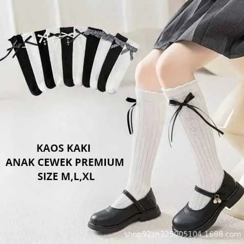 (JJ-JKT) KK026 KK027 KK028 KK029  KAOS KAKI PITA PANJANG ANAK CEWEK PREMIUM BAHAN LEMBUT NYAMAN SIZE M L XL