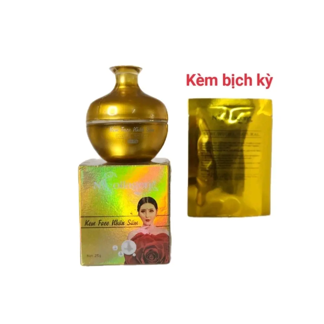 Kem Nhân Sâm Vàng kèm Bịch Kỳ Hỗ Trợ  Dưỡng Trắng Da 25g