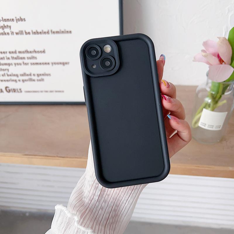 Product Introduction of Device new 16 Silicon Carbide phone case material solid color 14 15 mobile phone protective case 15