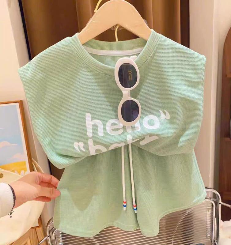 COMBO 3 Bộ đồ 3 lỗ bé gái mẫu HELLO BABY sz9-38kg chất su co dãn 4 chiều quần áo bé gái mùa hè 2