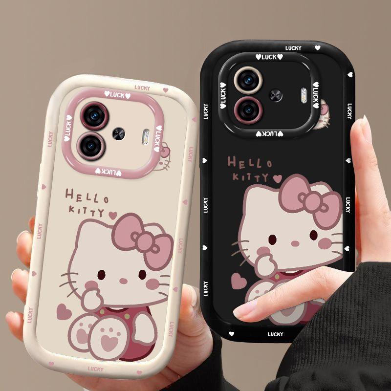 Ốp Điện Thoại, Dành Cho Vivo iQOO Z9 Z9X Z9Turbo Z9 Turbo + plus, Thiết Kế Hoạt Hình, Dễ Thương, Thích Hợp Cho Nữ, Bé Gái, Thanh Niên, Học Sinh, Phổ Biến, Phong Cách Instagram, Màu Đen, Vỏ Bảo Vệ Điện Thoại Di Động