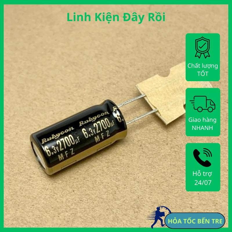 Tụ điện hóa 2700uF 6.3V 2700uF6.3V MFZ kích thước 10x20mm