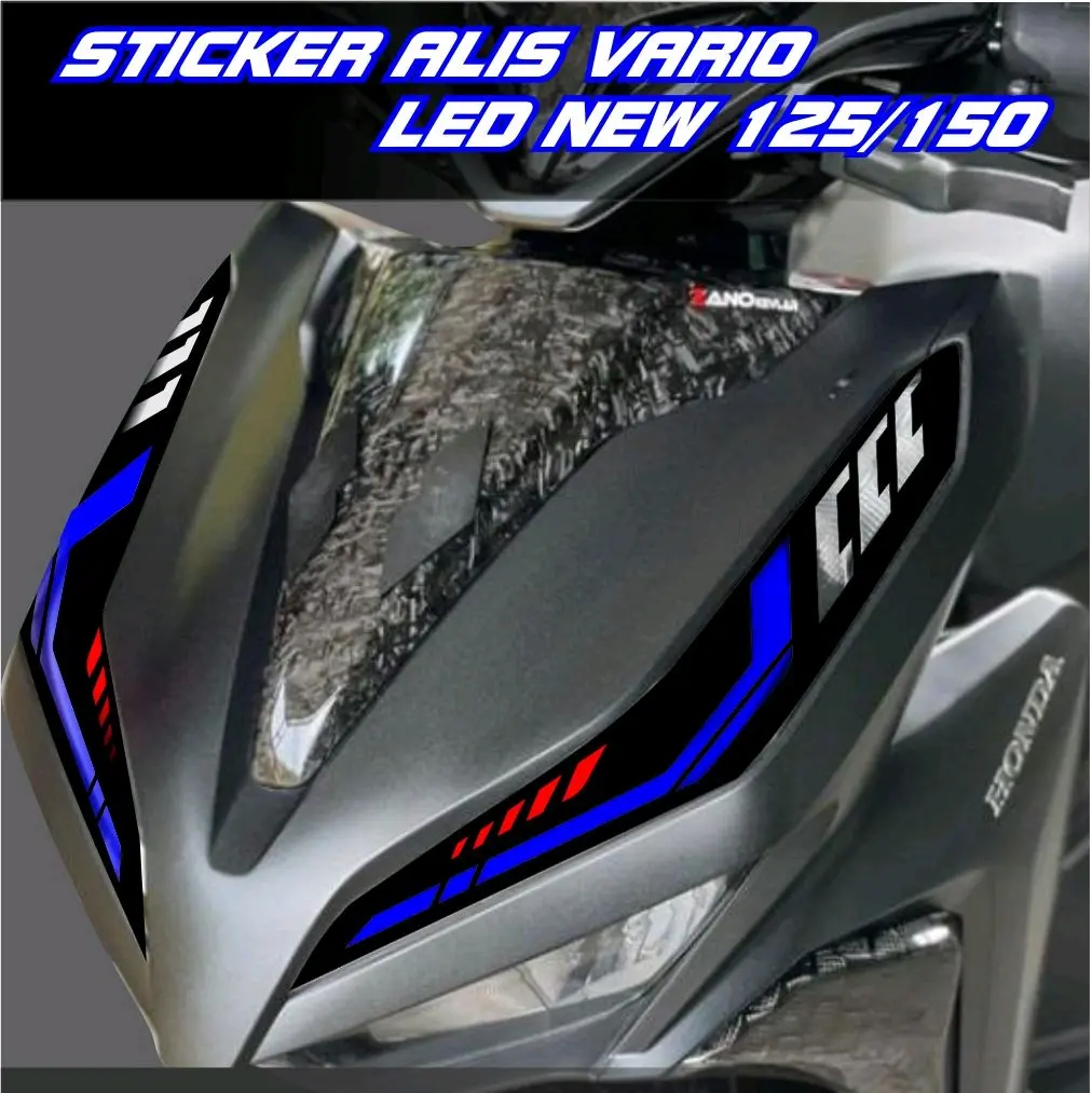 sticker alis Vario new led 125/150(kanan/kiri)mdl triple c
