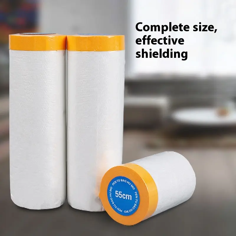 Dust-Proof Membrane Self-Adhesive and Transparent Furniture Sofa Dust-Proof Plastic Film Decoration Wall Painting Cover Protective Film More Sizes Optional