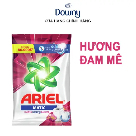 Bột Giặt ARIEL Hương Đam Mê 2.5/3.8/5 Kg - Chất tẩy quần áo