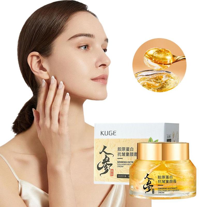 Product Introduction of Ginseng Essence Serum Facial Firming Deep Hydration Moisturizing Repairing Fine Lines Natural Skin Essence Cream Women Beuaty 50g 29