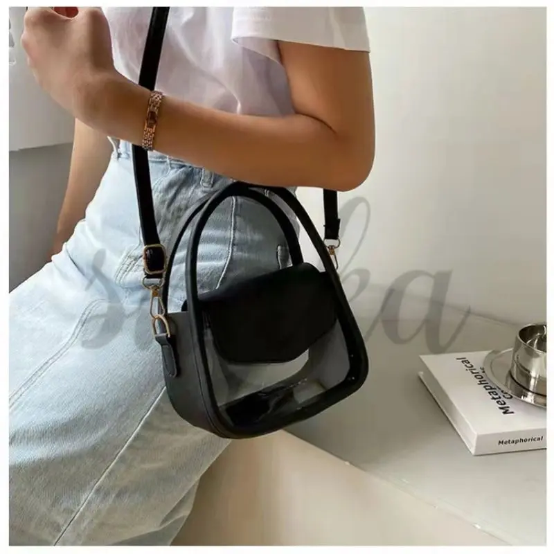 Tas Mini Transparan Wanita Rosy Mika / Sling Bag Mini Transparan Rosy Mika Tas Selempang Kulit shoulder  bag 3