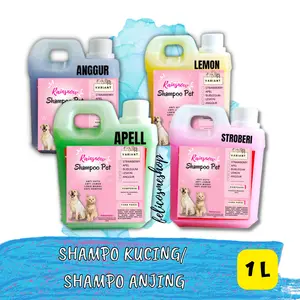 Sampo Conditioner Anti Kutu/Jamur/Rontok Kucing & Anjing 1L Premium