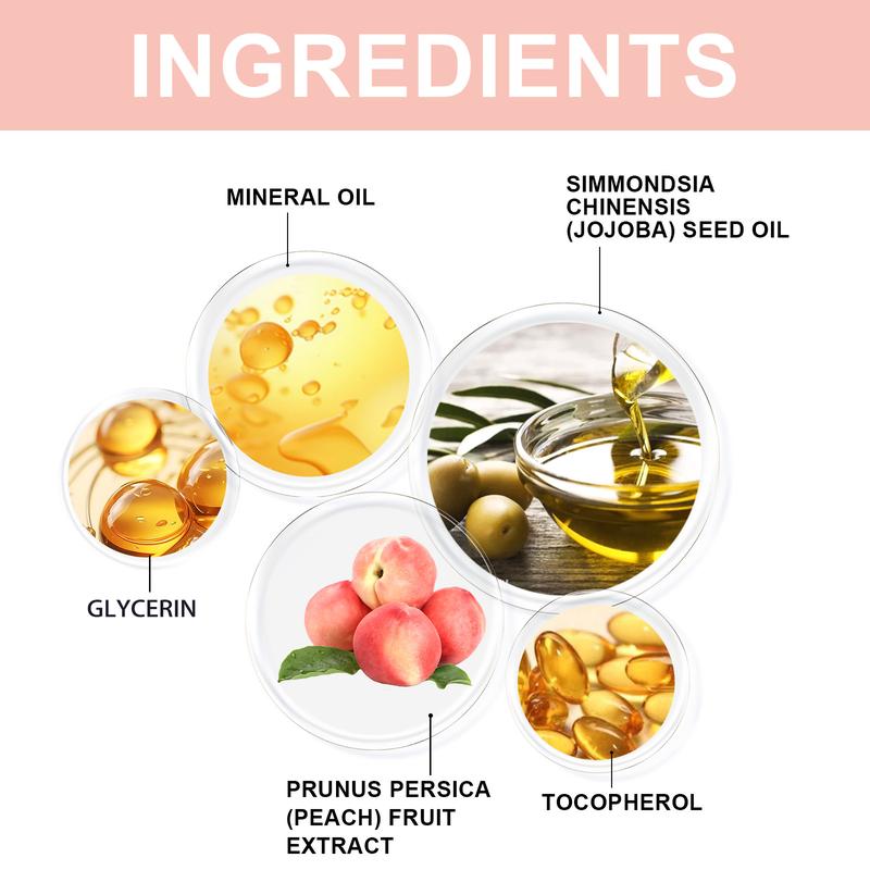 Product Introduction of OceAura Peach Body Care Oil Hydrating Moisturizing Soft Skin Firming Massage Care Body Oil 3