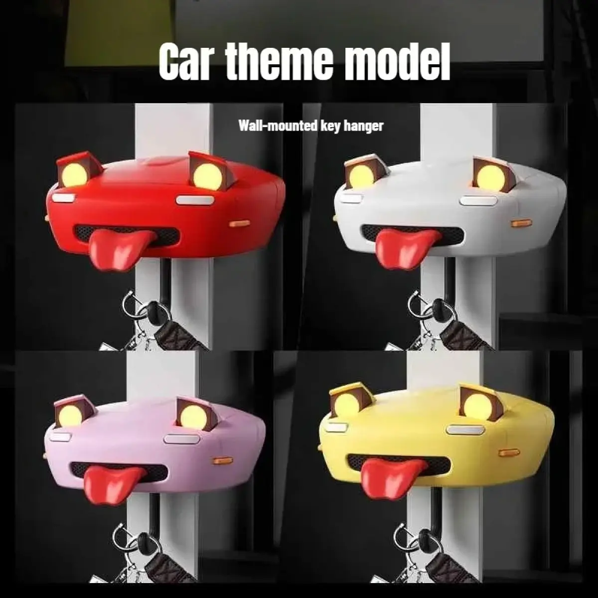 AE86 classic pendant cool car model key hook self-adhesive gravity