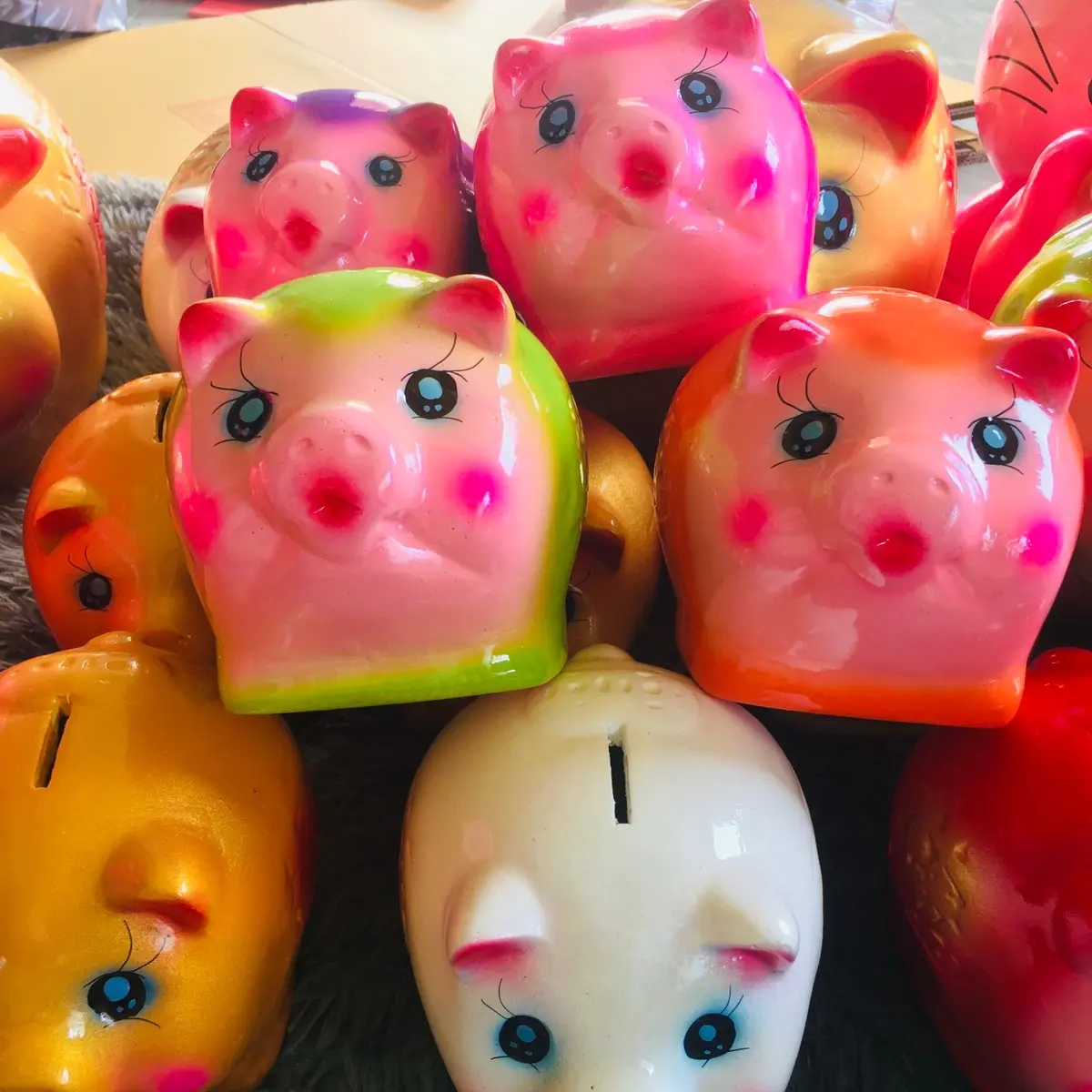 กระปุกออมสินน้องหมู”คละสี”ไซต์M (แตกเสียหาย เราเปลี่ยนตัวใหม่ให้ฟรี)