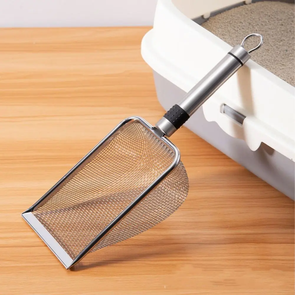 Muỗng Xúc Cát Vệ Sinh Cho Mèo Bằng Kim Loại, Hàng Mới Về, Tay Cầm Bền, Sản Phẩm Cho Mèo, Xẻng Xúc Cát Vệ Sinh Cho Mèo Có Lỗ Mịn, Xẻng Xúc Phân Thú Cưng