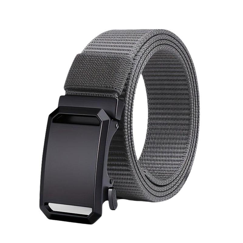 Product Introduction of Casual Men's Belt Canvas Belt Toothless Automatic Buckle Tactical Belt Training Belt Military I1M6 25