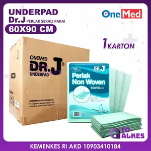 Onemed Underpad 60x90 Dr J Alas Perlak Under Pad Popok Ompol Karton