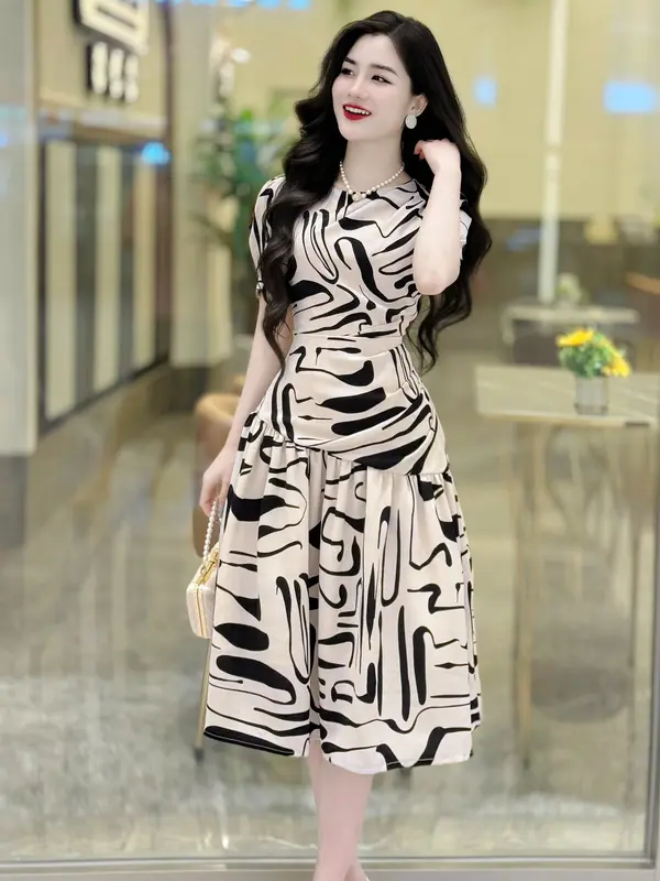 [MIỄN SHIP] BST MDU3395 Váy Lụa Mango Nhật Cao Cấp - Nét Đẹp Hoàn Mỹ Cho Phong Cách Thời Thượng Dành Cho Nữ Women Dress 1