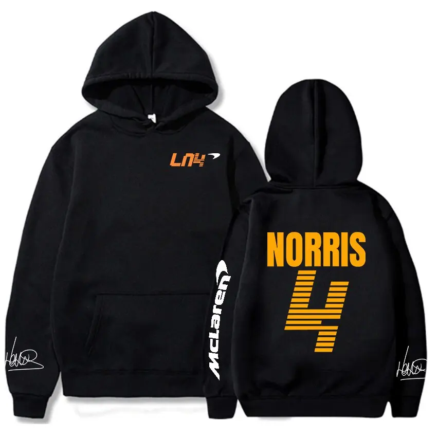 Mclaren F1 Hoodie Men Lando Norris 4 Letter Sportswear Trend Sweatshirt