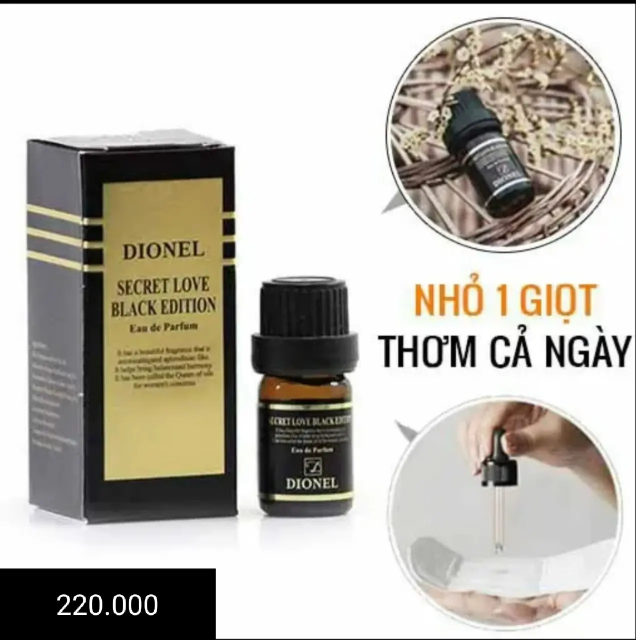 Nước hoa dionel thơm dai ngọt ngào say đắm