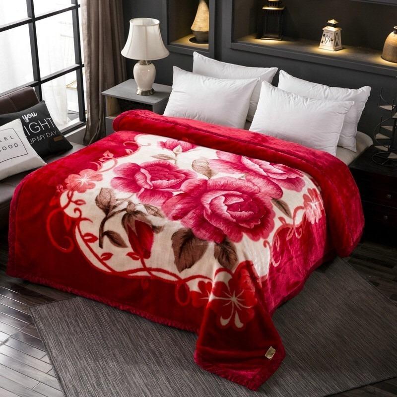 Chăn mền tuyết nhung 2 lớp loại dày 1.8kgsiêu ấm mền mịn 1,6mx2m bao đẹp cao cấp 0