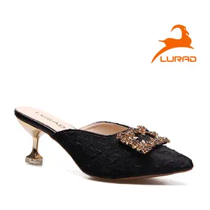 LURAD Sandal  Kekinian Wanita karet  shoes Heels Fashionable Modis dan Trendi Women Heels Keren Sandal Pesta  Cewek Round Toe Square Toe Pointed Toe Hak Datar (1 cm atau kurang) Tanpa Hak  WL201