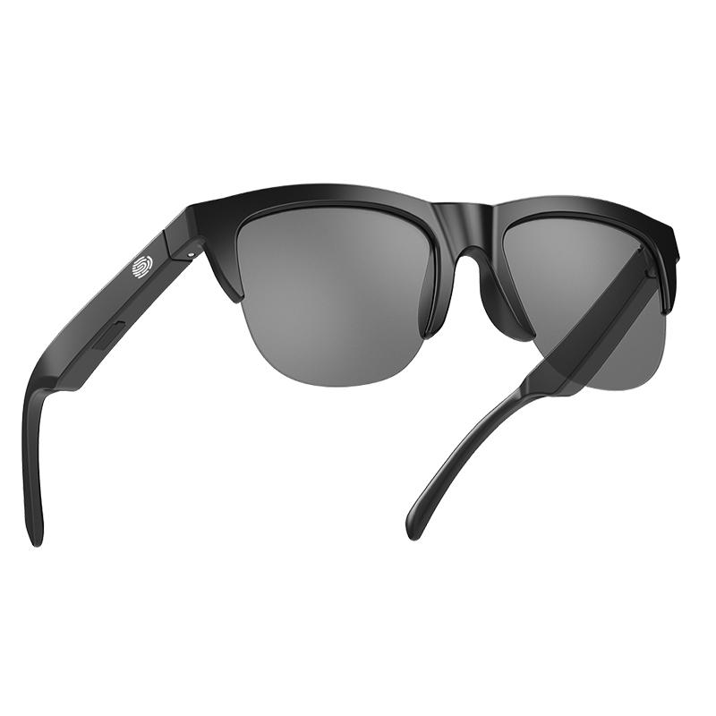 F06 TWS Sweatproof Wireless Music Touch Control Sun Glasses Smart Bluetooth Glasses 80+80mAh