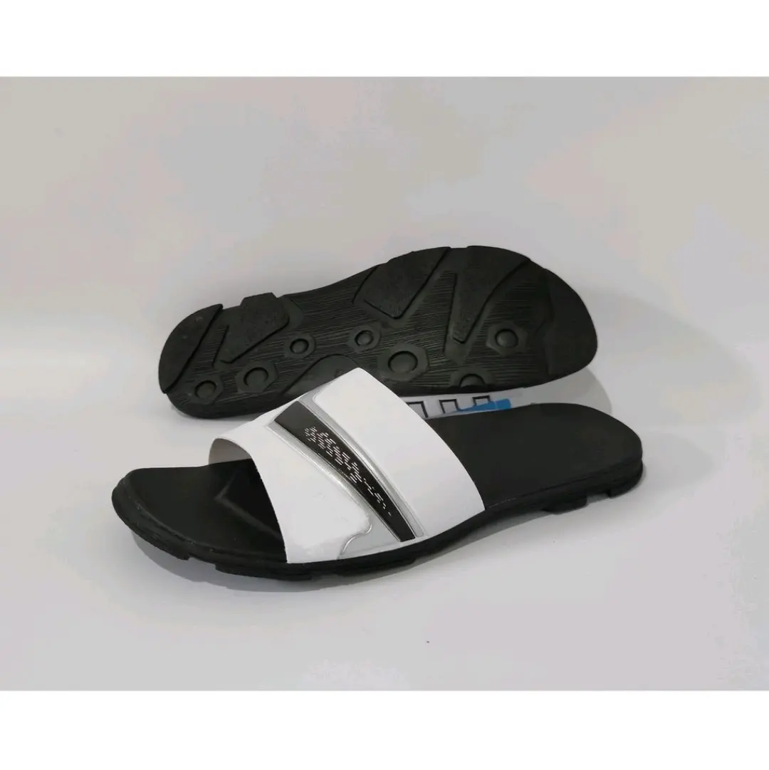 Sandal Selop Pria/Sandal Pria Nitro Putih Hitam/Sandal Santai/Sandal Kasual/ Sandal