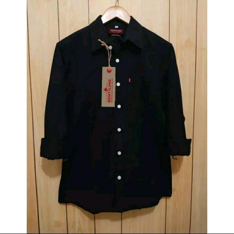 TERUWUKKK KEMEJA POLOS PANJANG PRIA KASUAL Slim-fitting M L Xl Navy Pink Maroon Santai Grey 0