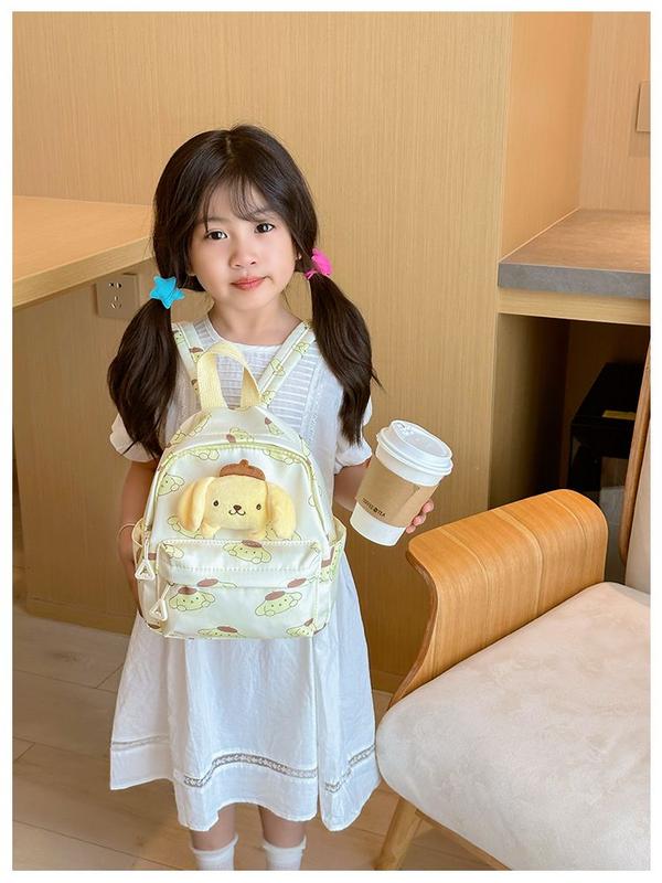 Product Introduction of Girl's Backpack Girls' Schoolbag New Cartoon Backpack Schoolbag Children Kindergarten Pudding Dog Child Cinnamon Dog Baby Going Out Light Backpack 5