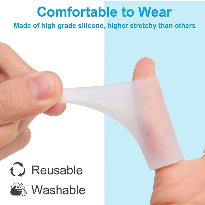 Product Introduction of Silicone Finger Protector, 4 Pairs Finger Protector for Basketball, Hammer Finger, Hand Sports Care Accessories for Women & Men 2