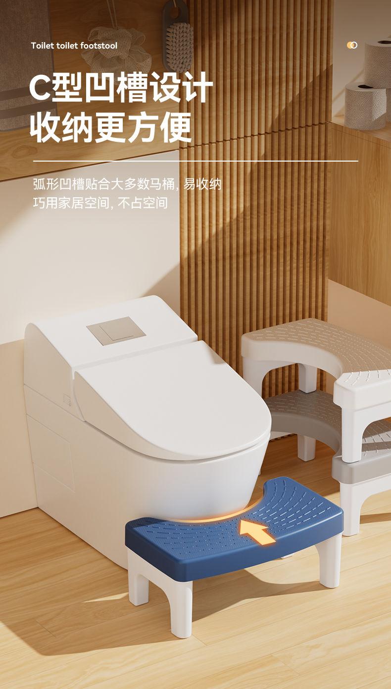 Product Introduction of Bangku Tandas, Pedal Kaki, Alat Bantu Mencangkung Tandas Tidak Licin Rumah, untuk Kanak-kanak dan Dewasa, Bangku Sandaran Kaki, Bangku Kodok, Sesuai untuk Wanita Hamil, [Penilaian Positif 94%] 6