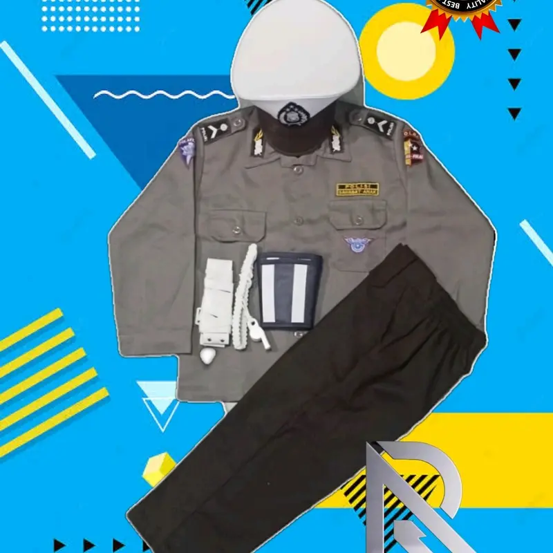 seragam anak polisi Karakter Kartun 0