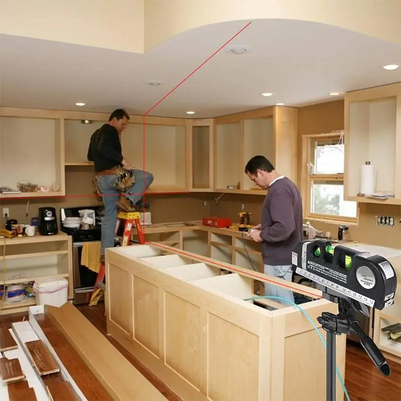Laser Level, Multipurpose Cross Line Laser Level, Easy To Use Indoor & Outdoor Project Laser Level, Professional Measuring Tool for Home Decor 8