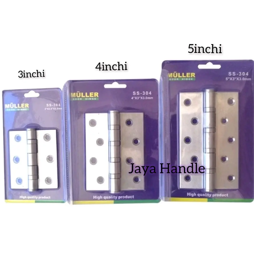 Engsel PINTU RUMAH MULLER 5inch 4inch 3inch stainless steel