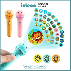 Mainan Anak Senter Proyektor 3 Piringan / Fun Flashlight / Mainan Proyektor Gambar / Mainan Edukasi