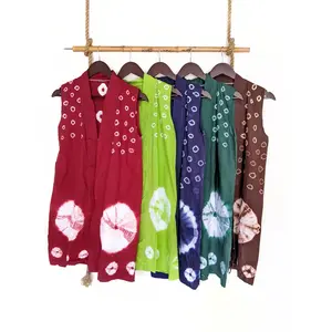 Cardigan Outer Tie Dye Shibori Jumputan Handmade Kardigan Batik Tie Dye Shibori Jumputan Wanita Cardigan Tie Dye Shibori Jumputan Katun Wanita