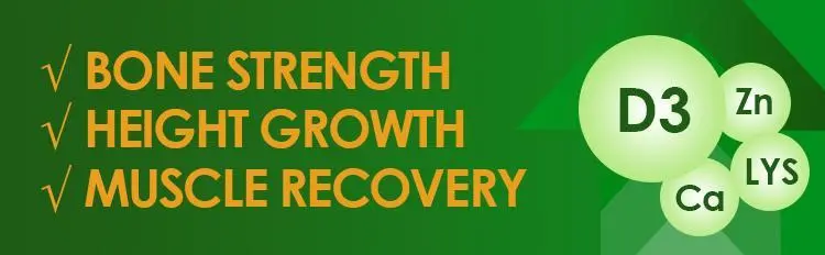 Product Introduction of Growth Capsules L-LYSINE Height Increase Maximizer with Calcium for Bone Strength -Natural Get Taller Supplement 5