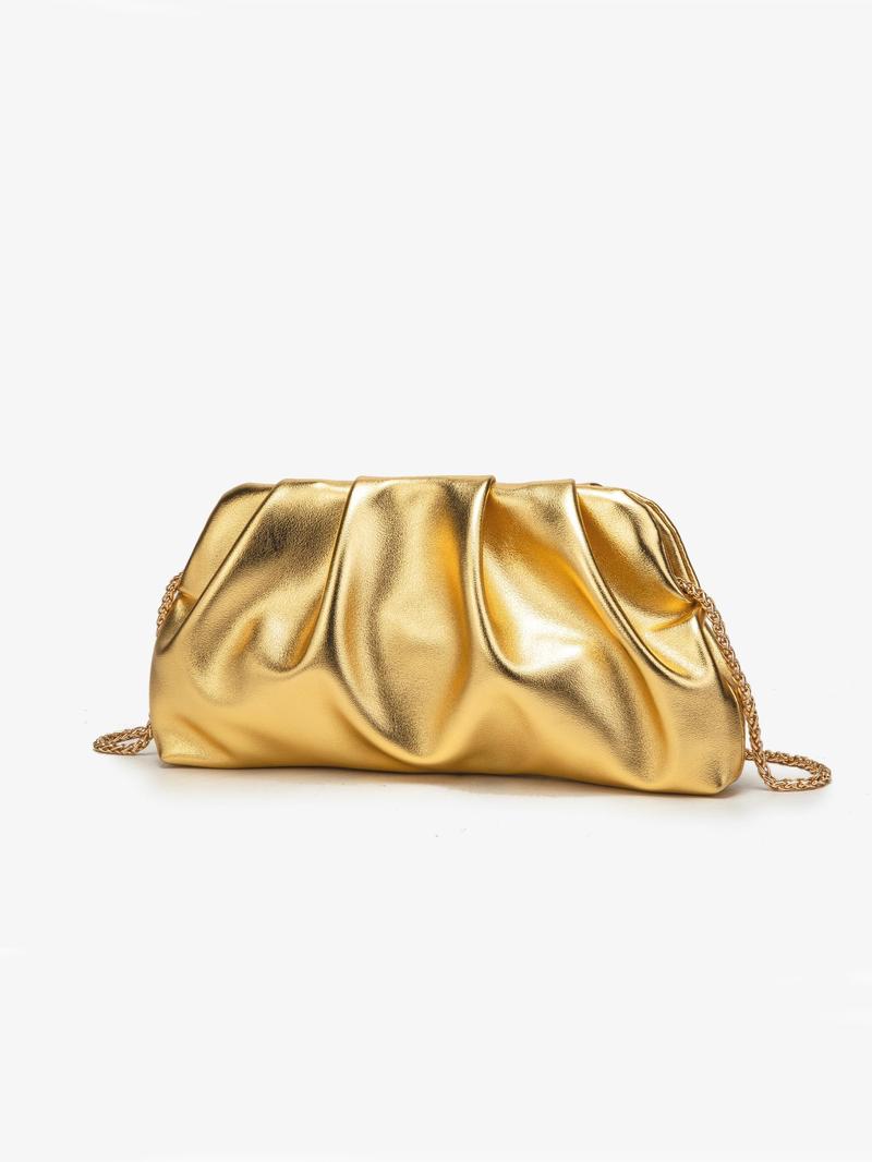 Product Introduction of Women's Elegant Glitter Evening Bag, Fashionable Solid Color Shoulder Bag for Party, Trendy All-match & Exquisite Crossbody Bag for Birthday Gift 0