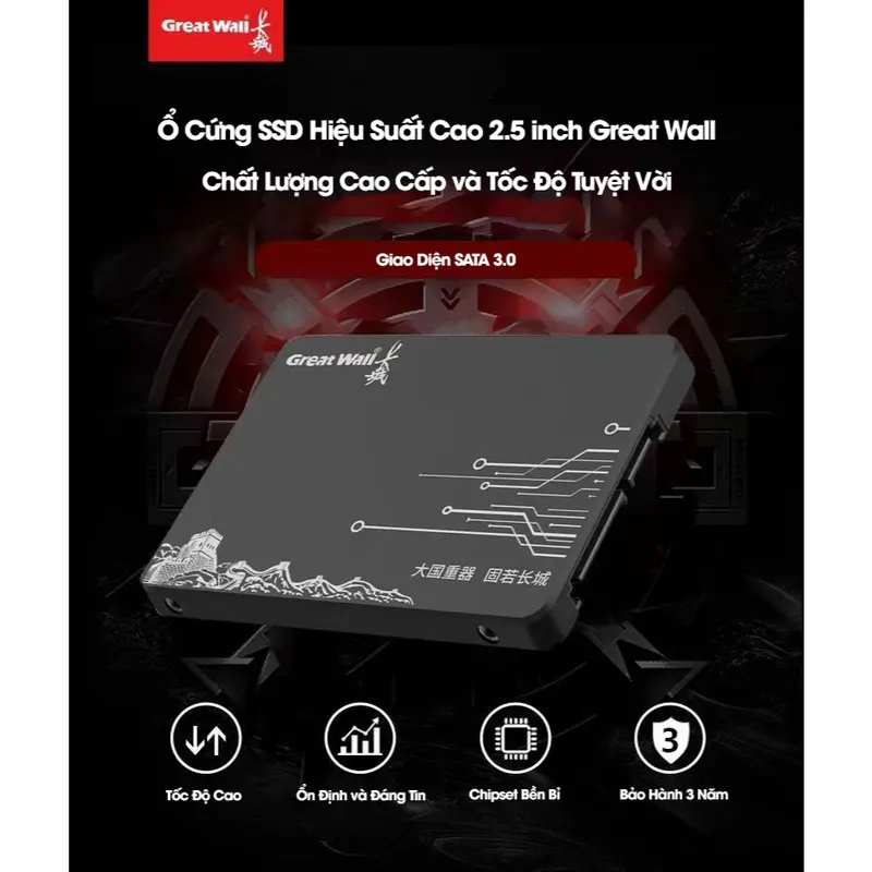 [Chính Hãng] - Ổ Cứng SSD Great Wall GW600 128/256/512Gb 2.5-Inch SATA III  - Hàng mới chính hãng - BH 36 tháng 1 đổi 1 3